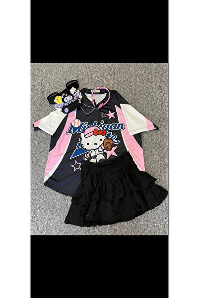 DENOKMODA Michigan Hello Kity Jersey