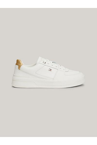 Tommy Hilfiger Thick Sole Logo Leather Sneakers - SHOES FW0FW08076 YBL