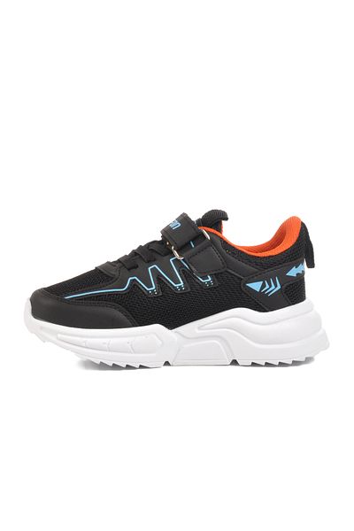 AYAKMOD Black Velcro Lightweight Boys' Sports Shoes Ruffon P