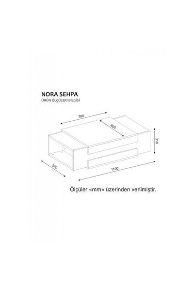 SAHABA Nora two-tone coffee table