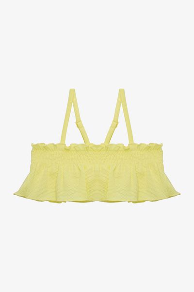 Penti Dievčenská súprava žltých bikín Lilly Lemon Bandeau