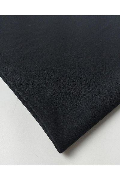 Kumaş Parça Syah Krep Dokuma - 140 cm Πλάτος χρώματος