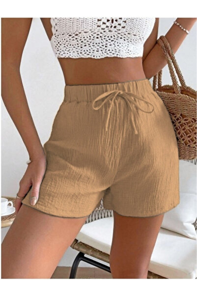 MOONBULL Belden Bağlamalı Şort