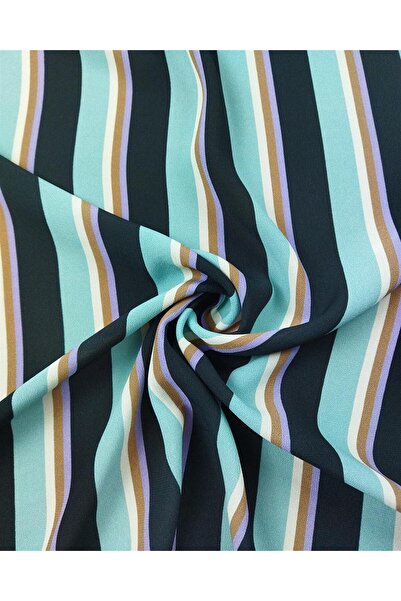 Kumaş Parça 100% Viscose Crepe Chiffon Black-Mint-Purple-Brown-Cream Width: 1...