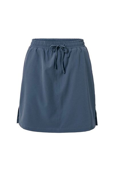 Tchibo Women Sportswear Fit Solid Outdoor Skort, Blue