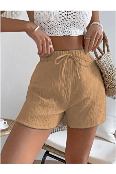 MOONBULL Belden Bağlamalı Şort