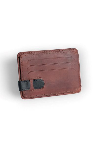 Modica Fermi - Genuine Leather Minimalist Men's Card Holder, Slim Wallet