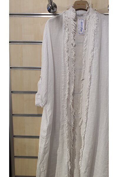 Park Moda Італійський льняний піджак з довгими китицями