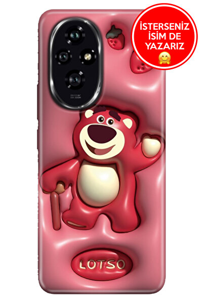 Cekuonline Huawei Honor 200 Pro uyumlu Kılıf A Kalite Baskılı Art Silikon Lotso