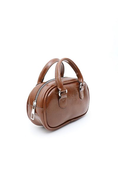 Mopia Regina Tan Women's Chain Cross Strap Mini Bag