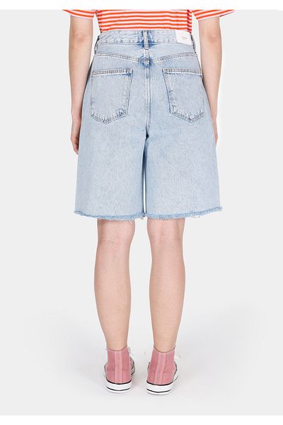 Colin's Regular Fit High Waist Straight Women's Blue Jean Shorts