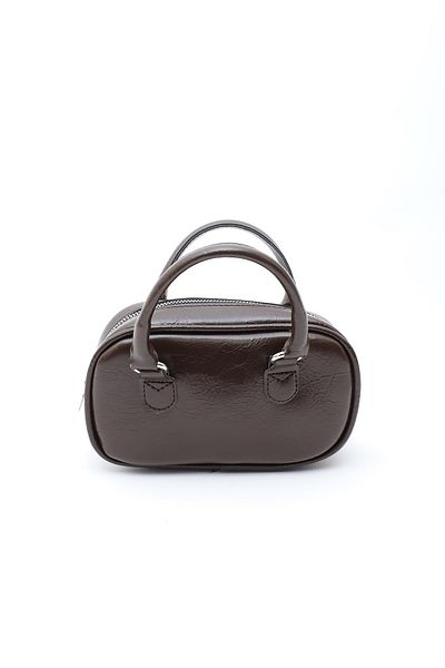 Mopia Regina Bitter Brown Women's Chain Cross Strap Mini Bag