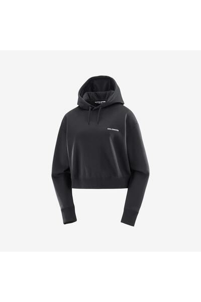 Salomon LOGO Kadın Sweatshirt Black LC2523600