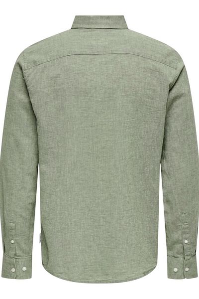 Only & Sons ΜΠΛΟΥΖΑ ONSCAIDEN LIFE REG LS 1 PKT NOOS ΠΡΑΣΙΝΗ