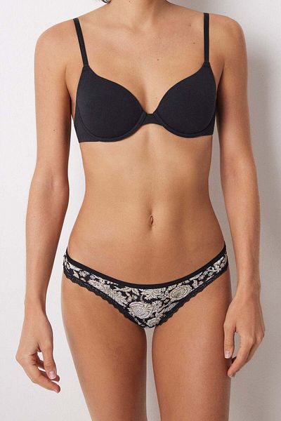 Women'secret Classic microfibre lace panty