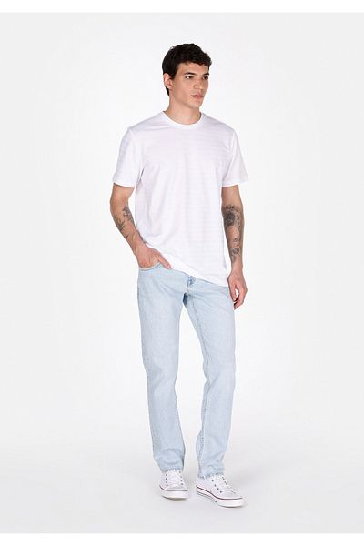 Colin's Pantaloni de jeans albaștri pentru bărbați, cu talie joasă, cu picioare drepte