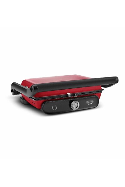 Karaca Gastro Grill Glass Premium 2400w Toaster and Grill Machine Cranberry