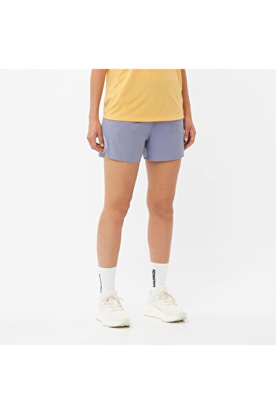 Salomon SHAKEout CORE 4" Kadın Koşu Şortu BLUE GRANITE LC2451400