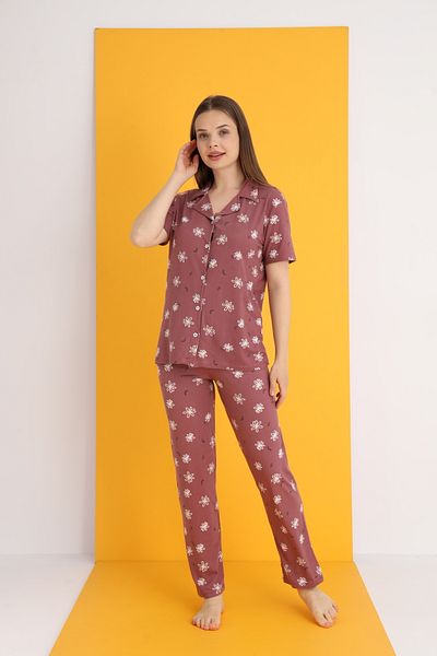 ELİTOL Bamboo Buttoned Pajama Set