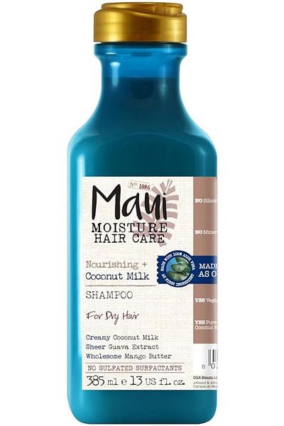 Maui Moisture Shampoo, Nourish & Moisture + Coconut Milk, 385 ml