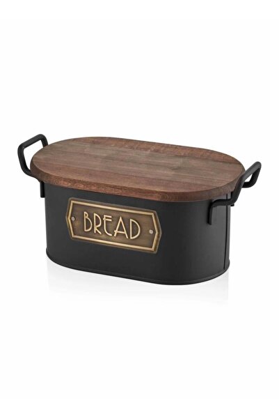 The Mia SİYAH ALTIN EKMEK SAKLAMA KABI