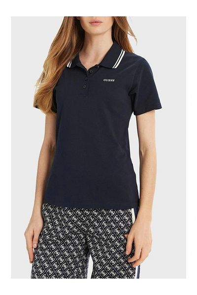 Guess Tricou AMARYLLIS REGULAR POLO femei bleumarin V5GP06KCOK1-A71W