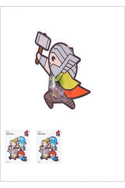 Miniso Set of 4 Marvel Characters Adhesive Wall Hangers