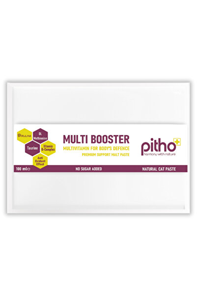 Pitho Multi Booster | Kediler Için Taurin Ve Spirulina Içeren Gelişmiş Multivitamin Maltı 100 ml