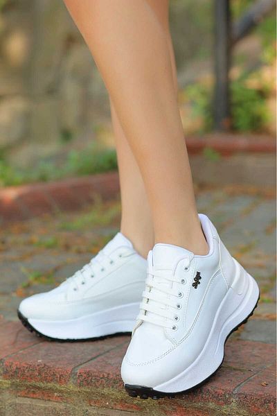 LEYDİ SHOES Leo White Skin Sports