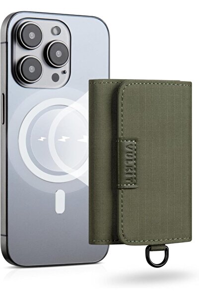 VULKIT حامل بطاقات مغناطيسية، متوافق مع سلسلة iPhone 12 16، سعة 10 بطاقات