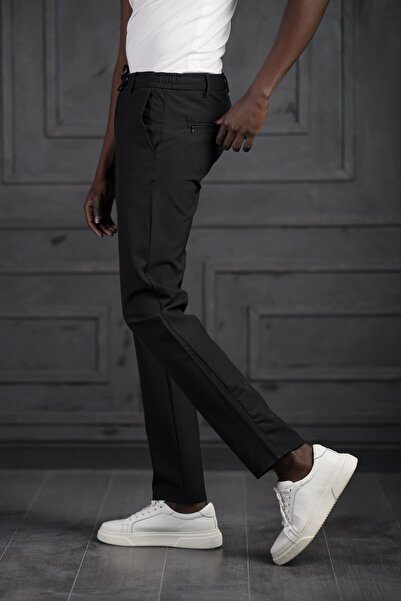 PERPANT Elastic Waist and Threaded Lycra Slimfit Summer Fabric Jogger Pants