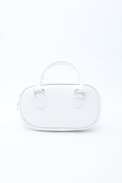Mopia Regina White Women's Chain Cross Strap Mini Bag