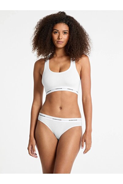 Guess Jeans Gj Brief Γυναικείο Λευκό Μοντάλ Μικτό Σλιπ Εσώρουχο W4BZ30KBBU1-G011