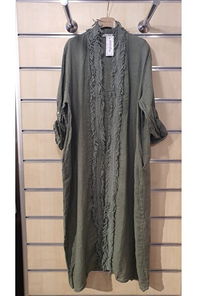 Park Moda Італійський льняний піджак з довгими китицями