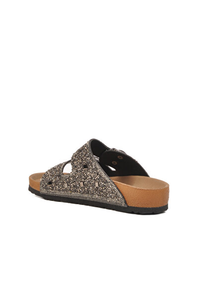 Pierre Cardin Platinum Stone Embroidered Lightweight Women's Slippers Pc-7552 Z