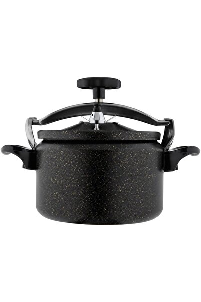 ALSAIF Aluminum Pressure Cooker Granite , Size: 11l Black