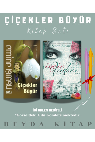 Bilge Kültür Sanat Çiçekler Büyür - İncir Kuşları - Emine Işınsu - Kitap Seti...
