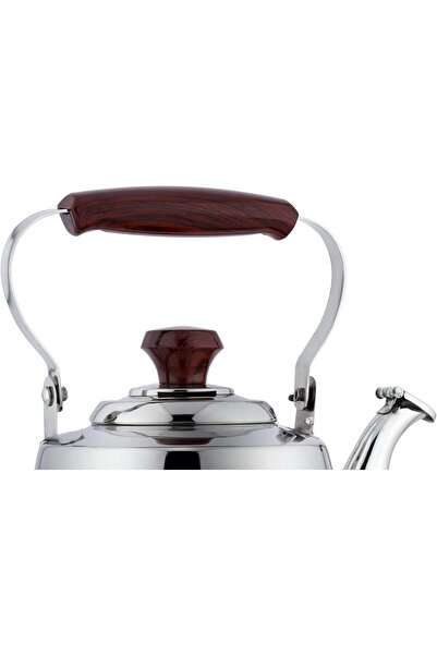 Generic Al Saif Stainless Steel Tea Kettle with Strainer, 2.5 L, Silver