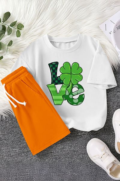 MYADA Love Luck Printed 2-Piece Children's Set