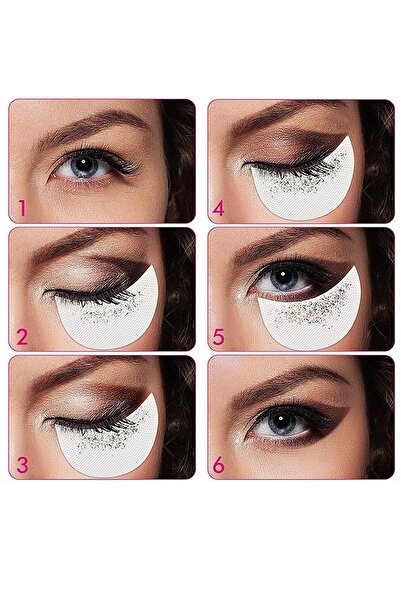 TAKIŞTIR Beyaz Makyaj Bandı Gözaltı Koruyucu Pedi