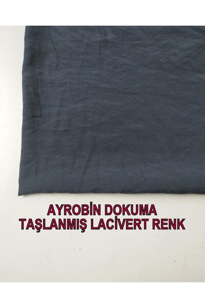 Kumaş Parça 150 cm Bleumarin Subțire Aerobin Țesut Stonewashed Culoare Lățime