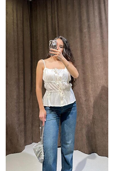 Damla Demli Blouse with Drawstring