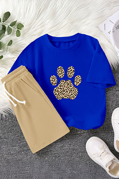 MYADA Преміум леопардовий принт з собачим принтом Дитячий комплект з 2 частин...