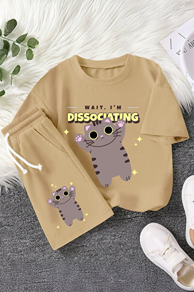 MYADA Nova sezonska linija Lik mačka cik Štampano 2-dijelni dečiji set 22774