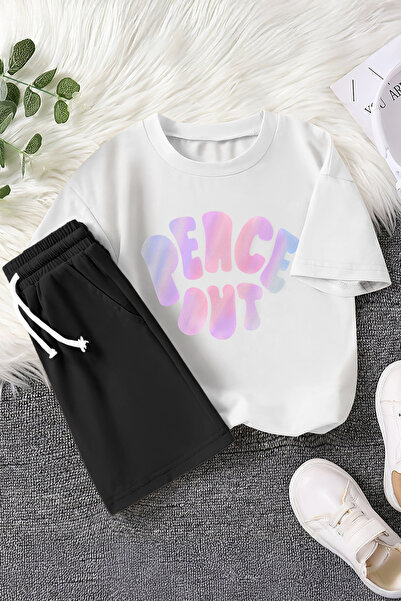 MYADA Новий сезон Peace Out Кольоровий принт 2-х предметний дитячий комплект ...