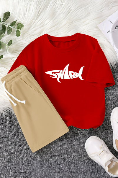 MYADA Nova sezona Shark Shark štampani dvodelni dečiji set 23386