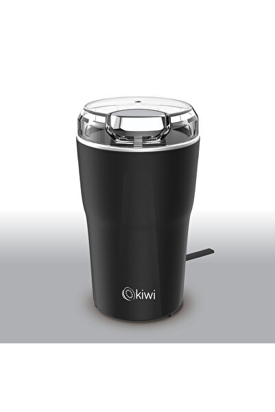 Kiwi 4819 200W 70gr Geniş Kapasite XL Paslanmaz Çelik Kahve ve Baharat Öğütücü Siyah