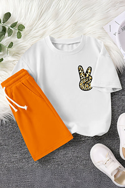 MYADA Новий сезон Peace Леопард з принтом, 2-х частинний дитячий комплект 23458