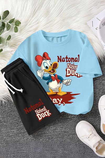 MYADA Set pentru copii din 2 piese cu imprimeu National Duck Premium 22466