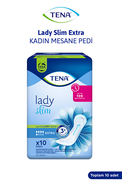TENA Lady Slim Extra, Kadın Mesane Pedi, 4 Damla, 10’lu Paket
